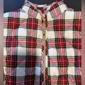 St. John’s Bay plaid puffer vest size PS